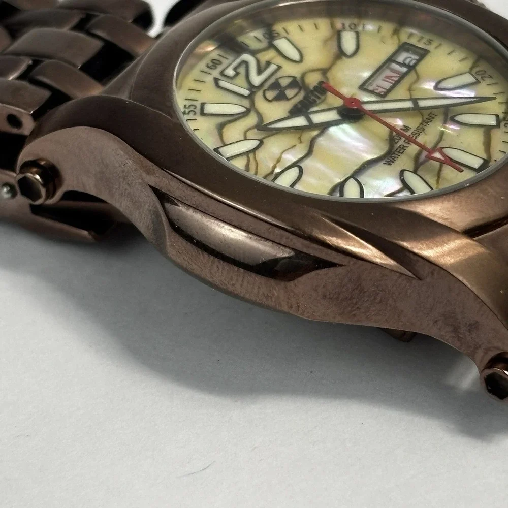 REACTOR Curie Abalone Watch - 200M Quartz - Water Resistant Glow In The Dark